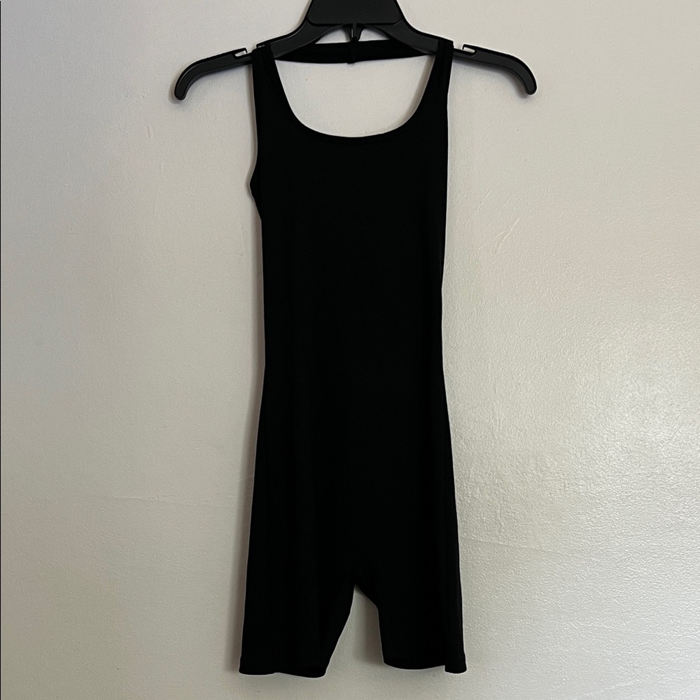 Black halter romper from Shein